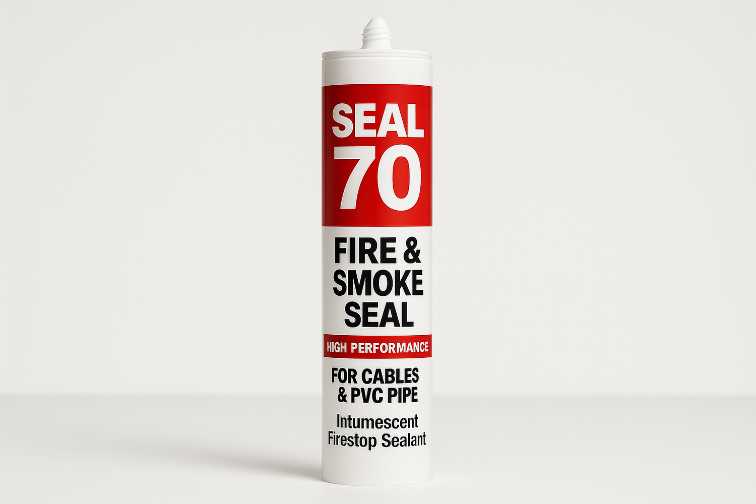 Add following points:
FIRE & SMOKE SEAL
HIGH PERFORMANCE
FOR CABLES & PVC PIPE